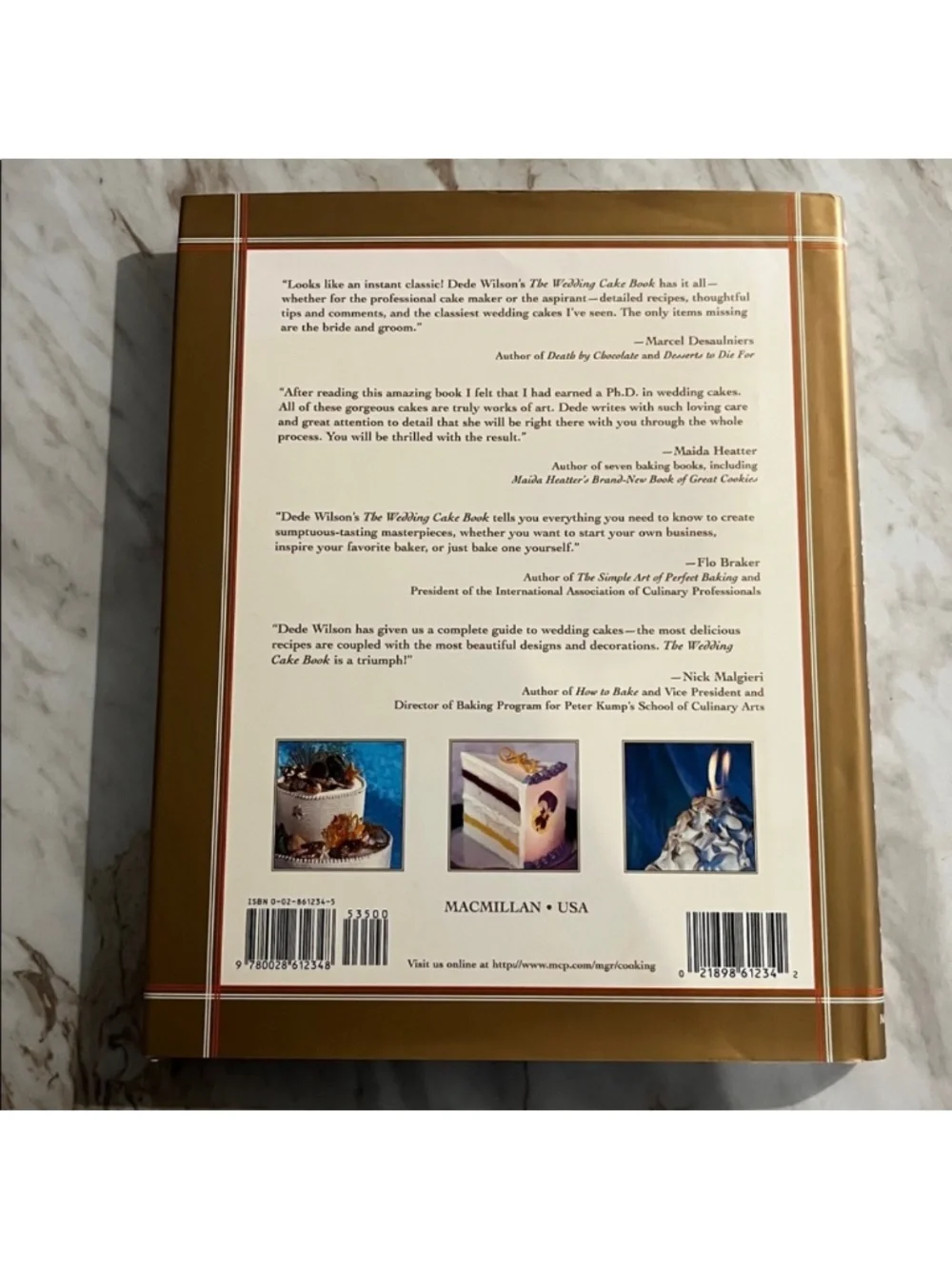 The Wedding Cake Book by Dede Wilson HC Book